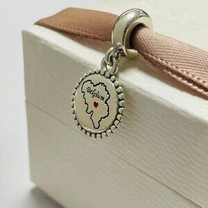 Pandora Belgium Map Exclusive Charm Pendant